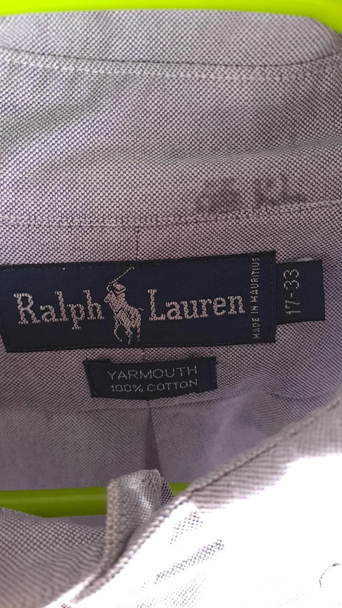 Long sleeve purple shirt / Brown logo / Ralph Lauren / Size XXL / Yarmouth / Men – photo 6